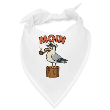Moin Möwe - Bandana - Weiß - Vorne