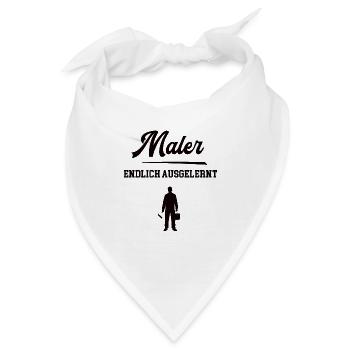 Maler Ausbildung Bestanden Bester Azubi Malerazubi - Bandana - Weiß - Vorne