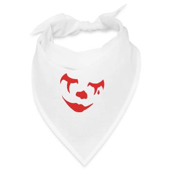 Trauriger Clown Entertainer Gift - Bandana - Weiß - Vorne