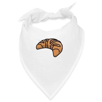Lecker Croissant - Bandana - Weiß - Vorne