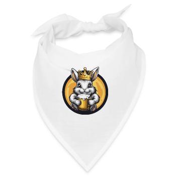 Hase Bier Comic - Bandana - Weiß - Vorne