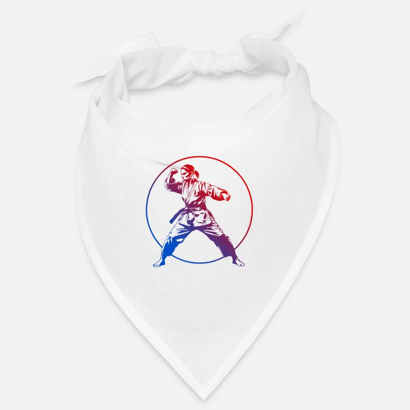 Karaté Silhouette Coloré Bandana