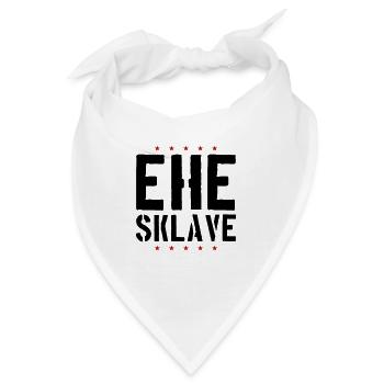 Ehe Sklave Hochzeit Jga - Bandana - Weiß - Vorne