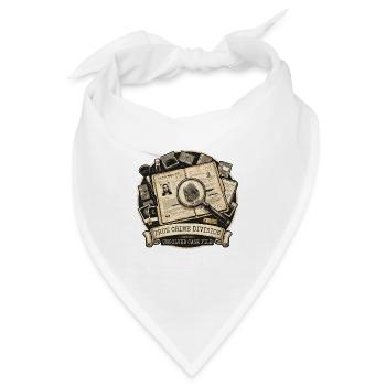 Wahre Crime Division: Unaufgeklärte Akte - Bandana - Weiß - Vorne