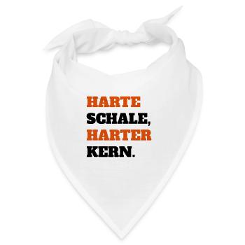 Harte Schale Harter Kern Harte Kerle Ghetto Biker - Bandana - Weiß - Vorne