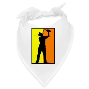Trinker Bier - Bandana - Weiß - Vorne