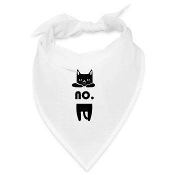 Genervte Katze No - Bandana - Weiß - Vorne