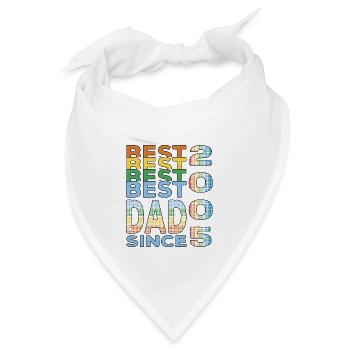 Bester Papa der Welt seit 2005 Vatertag - Bandana - Weiß - Vorne