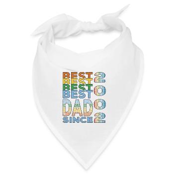 Bester Papa der Welt seit 2002 Vatertag - Bandana - Weiß - Vorne
