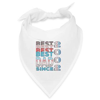Bester Papa der Welt seit 2002 Vatertag - Bandana - Weiß - Vorne