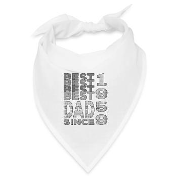 Bester Papa der Welt seit 1959 Vatertag - Bandana - Weiß - Vorne