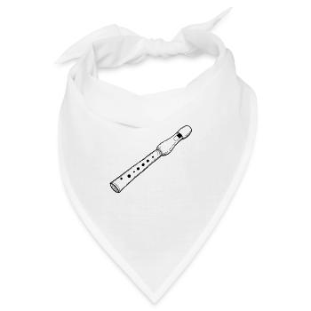 Tag der Blockflöte - Bandana - Weiß - Vorne