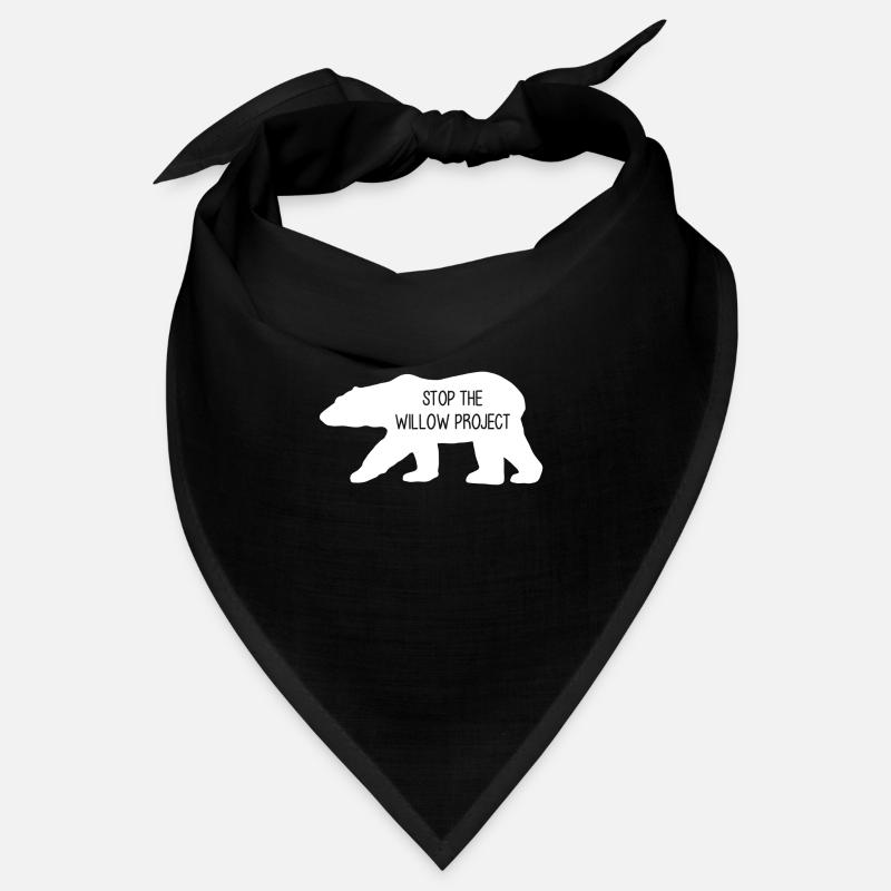Stop the Willow Project (white) Bandana