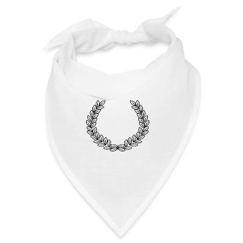 Lorbeerkranz - Bandana - Weiß - Vorne