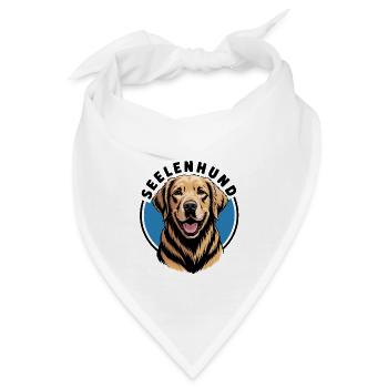 Labrador Retriever Labbi mein Seelenhund - Bandana - Weiß - Vorne