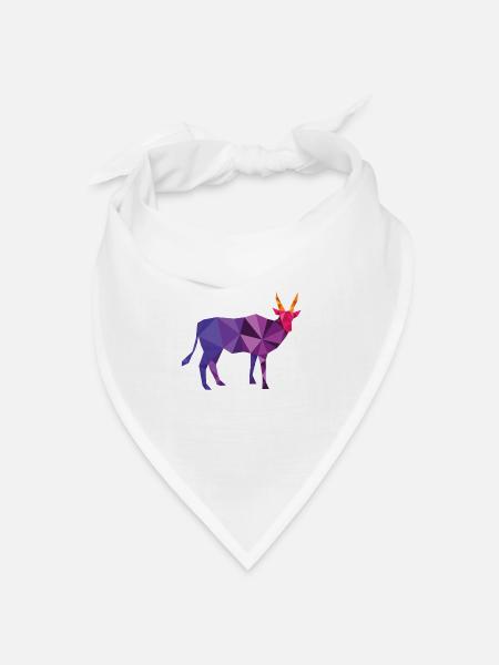 taureau - Bandana - blanc