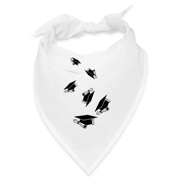 Student mütze - Bandana - Weiß - Vorne