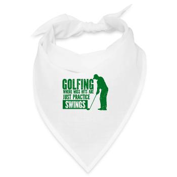 Golf - Golfclub Goldspieler Birdie Elite Luxus - Bandana - Weiß - Vorne
