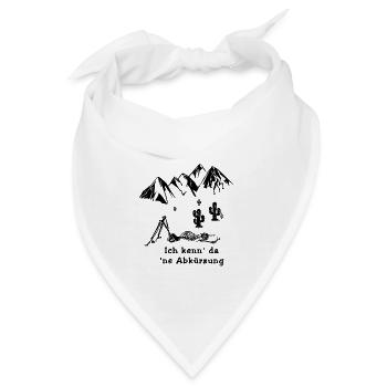 Ich kenn da ne Abkürzung | verlaufen - Bandana - Weiß - Vorne