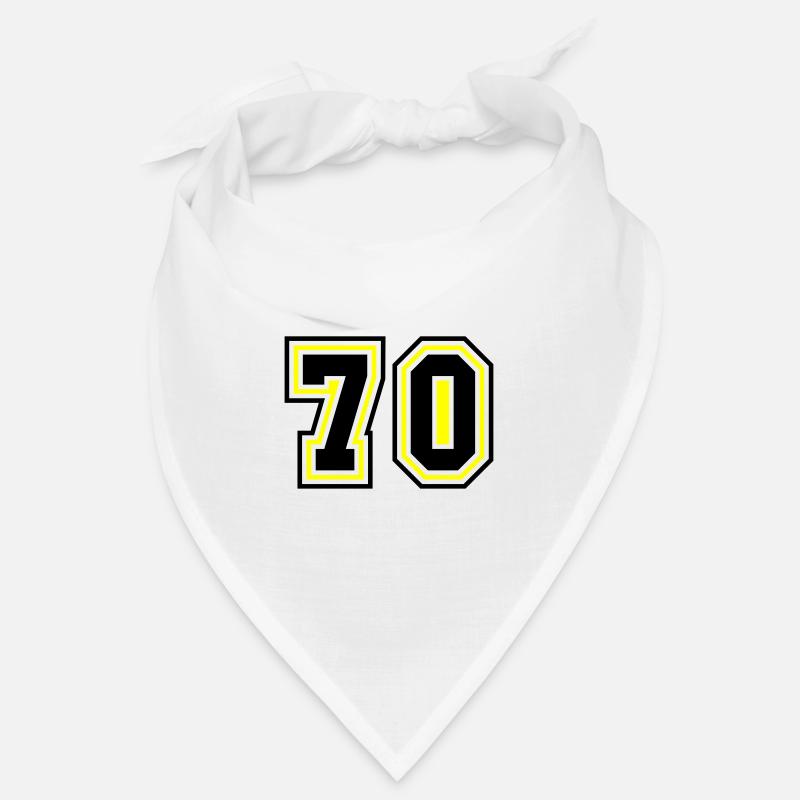 70 Zahl Symbol Bandana