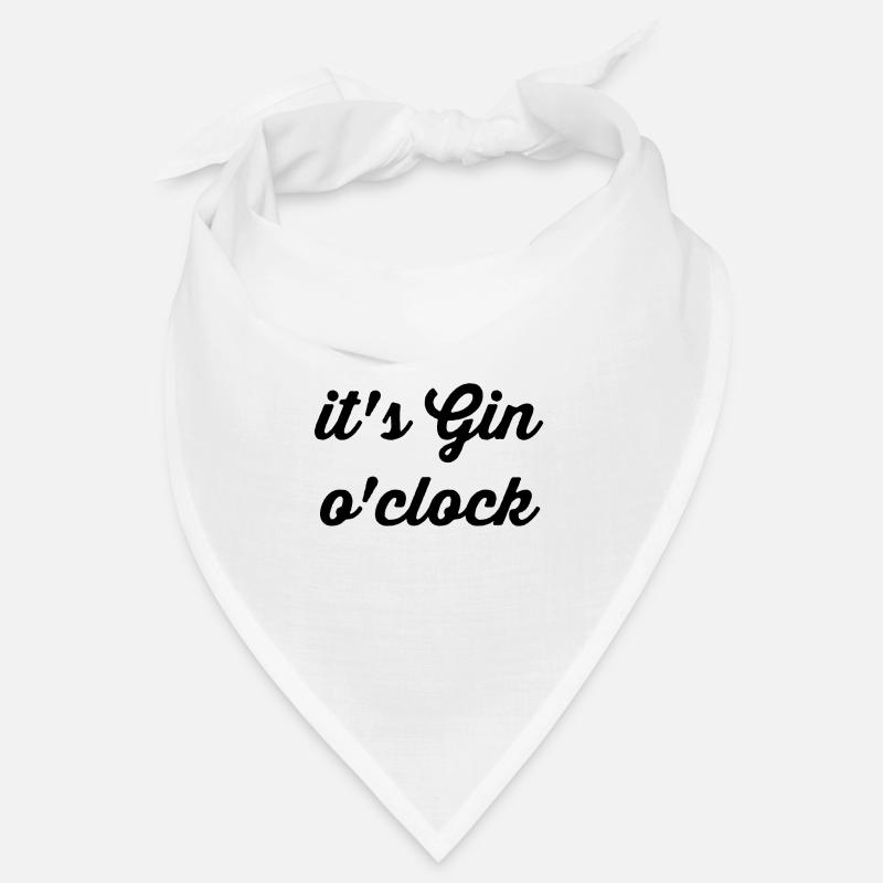 it’s Gin o’clock alcool Bandana