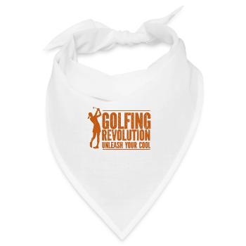 Golf - Golfclub Goldspieler Birdie Elite Luxus - Bandana - Weiß - Vorne