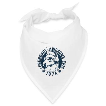 Legendary, awesome, epic since 1974 - Bandana - Weiß - Vorne