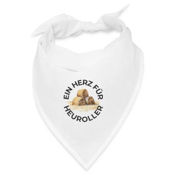 Ein Herz für Heuroller D - Bandana - Weiß - Vorne