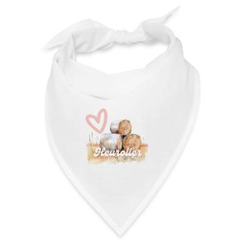 Retro Heuroller Liebe - Bandana - Weiß - Vorne