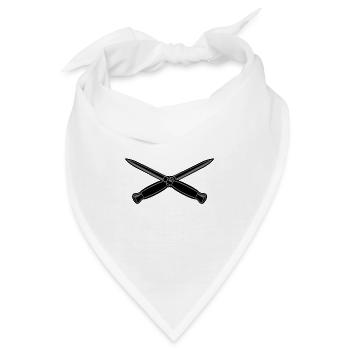 Messer - Bandana - Weiß - Vorne