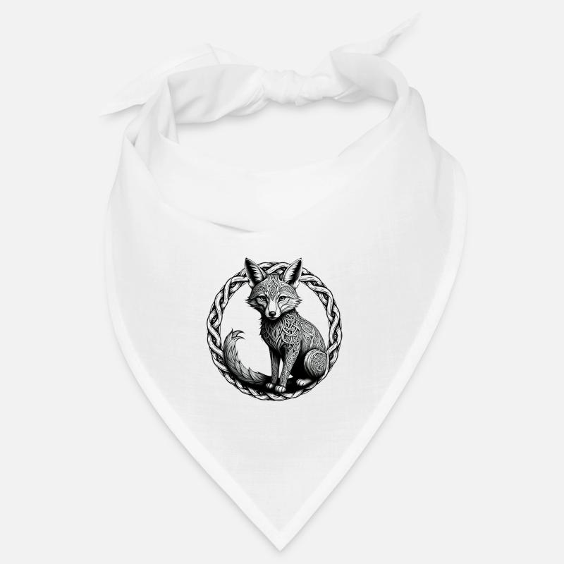 Fox with Celtic Knot 01 Bandana