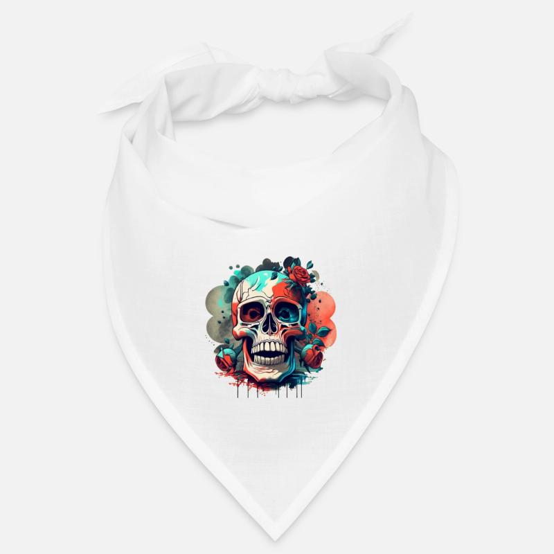 Skull in Gothic Design Vector Design HD Bandana