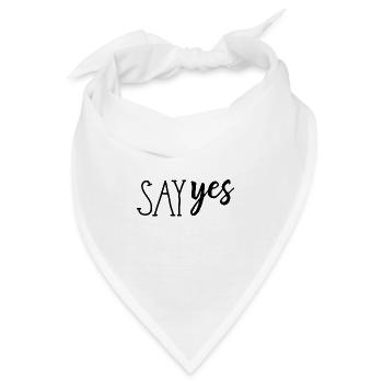 Say Yes - Bandana - Weiß - Vorne