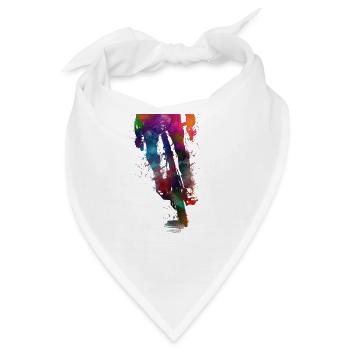 Radsport Kunst - Bandana - Weiß - Vorne