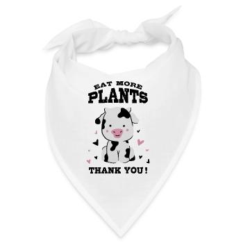 Iss mehr Pflanzen - Bandana - Weiß - Vorne