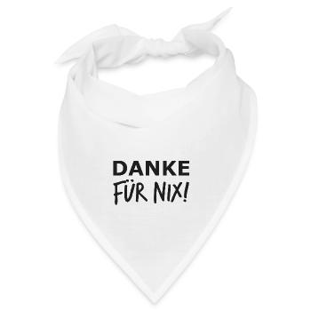 Danke - Bandana - Weiß - Vorne