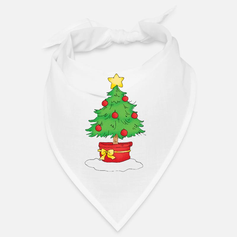 Christmas Tree - Bandana - blanc