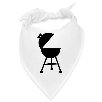 Grill - Bandana - Weiß - Vorne