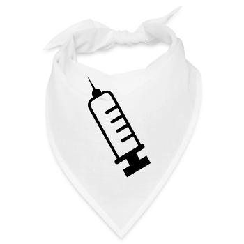 Spritze - Bandana - Weiß - Vorne