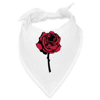 rose - Bandana - Weiß - Vorne