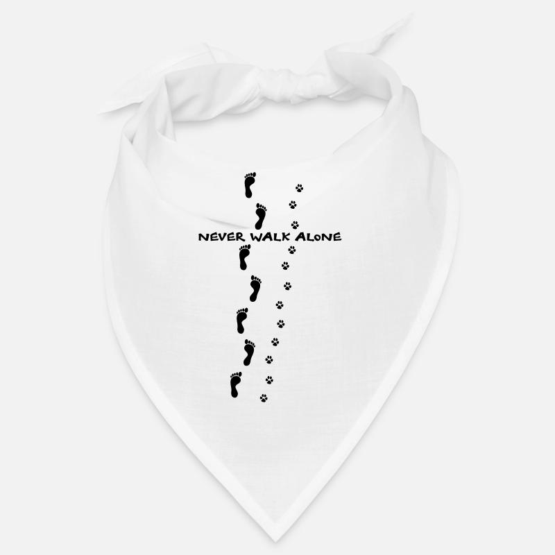 never walk alone chien Bandana