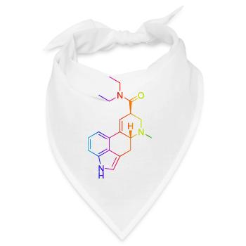 lsd shirt farbig - Bandana - Weiß - Vorne