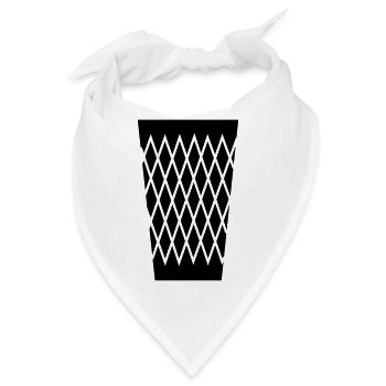 Geripptes Glas - Apfelwein #Geripptes #069 #FFM - Bandana - Weiß - Vorne