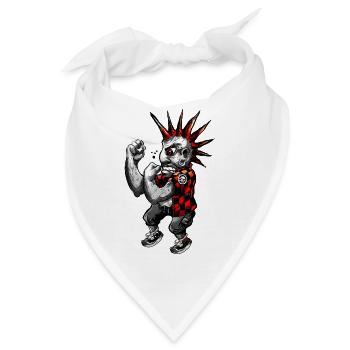 Fighting Punk - Bandana - Weiß - Vorne