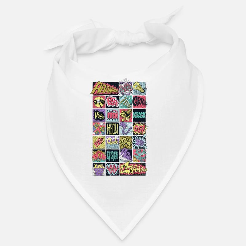 onomatopée - Bandana - blanc