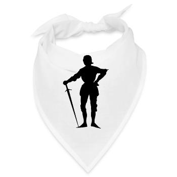 knight ritter sword schwert armor125 - Bandana - Weiß - Vorne