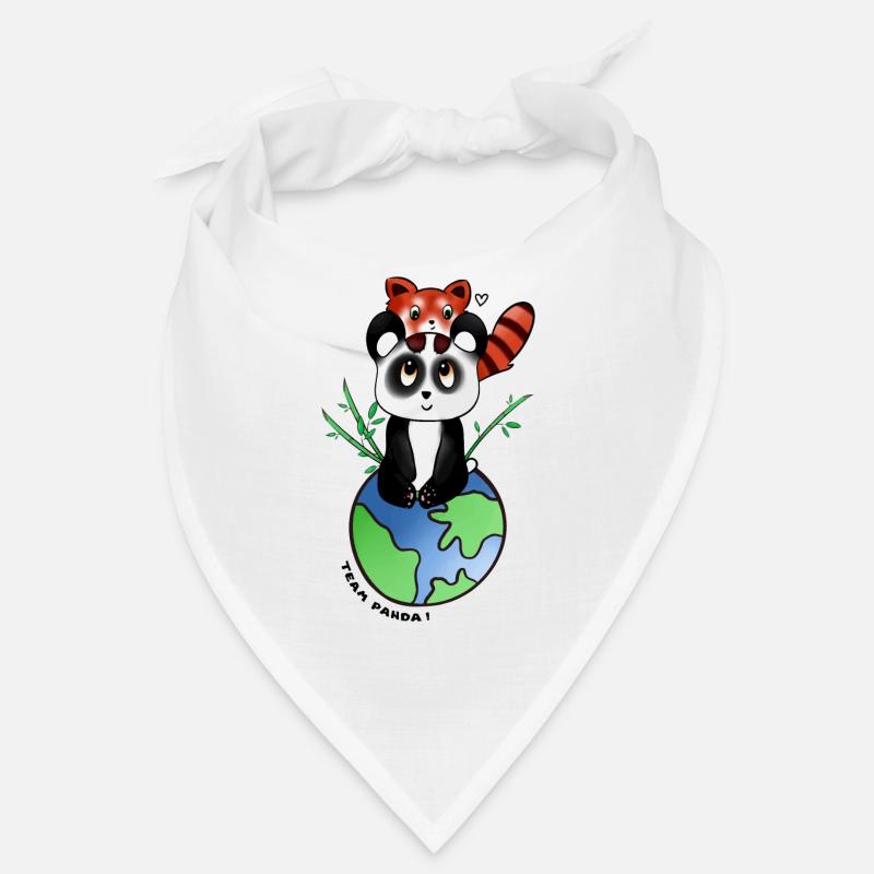 Team Panda - Bandana - blanc