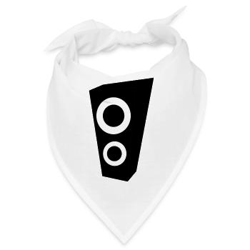 Musik Box Lautsprecher Bass - Bandana - Weiß - Vorne