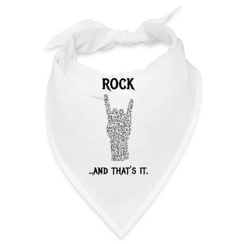 Rock und das ist es. - Bandana - Weiß - Vorne