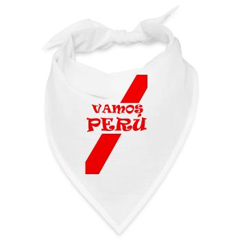 Vamos Peru - Bandana - Weiß - Vorne